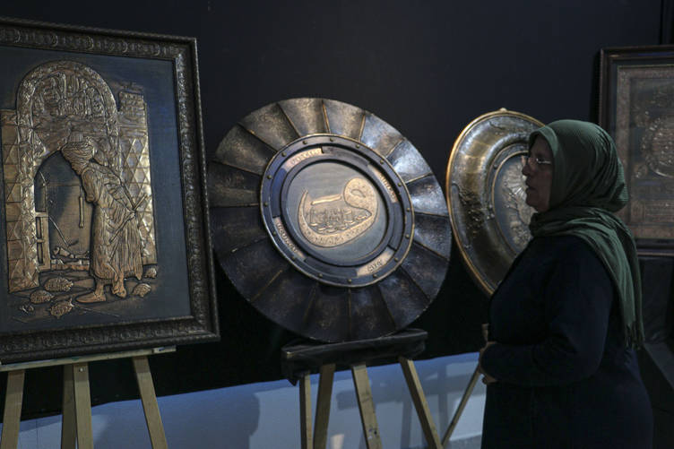 Başkentte Bakır Rölyef Ve Hat Sanatı Sergisi Açıldı (4)