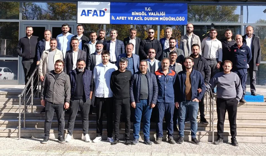 Bingöl’de afad gönüllüsü din görevlileri eğitim aldı