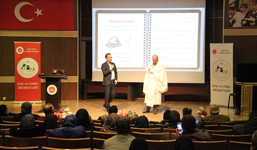 Erzurum’da umreciler bilgilendirildi