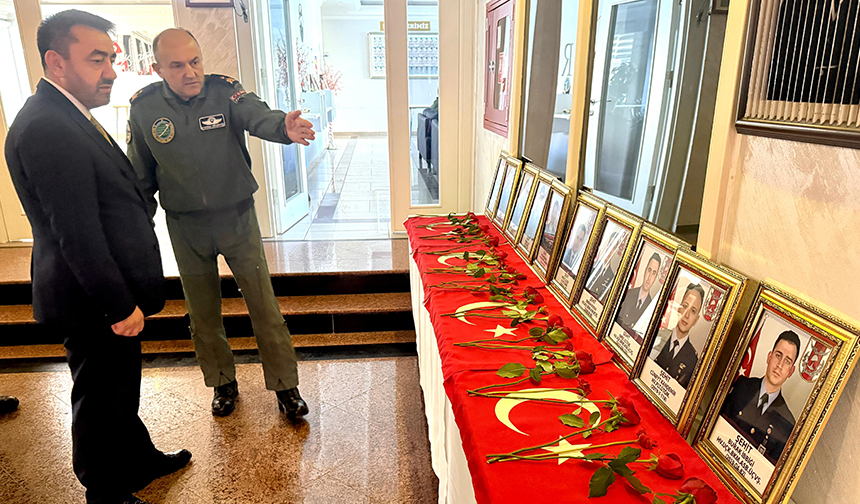 Müftülükten 12’nci Hava Ulaştırma Ana Üs Komutanlığı’na taziye ziyareti