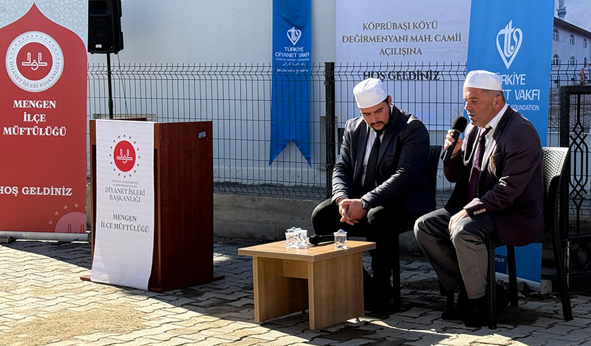 Köprübaşı Köyü Camii dualarla açıldı