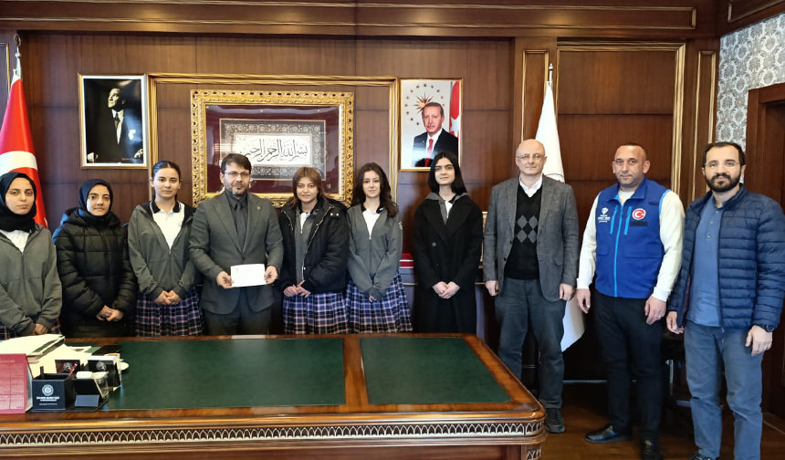 Bingöl Sağlık Meslek Lisesi öğrencilerinden Gazze’ye destek