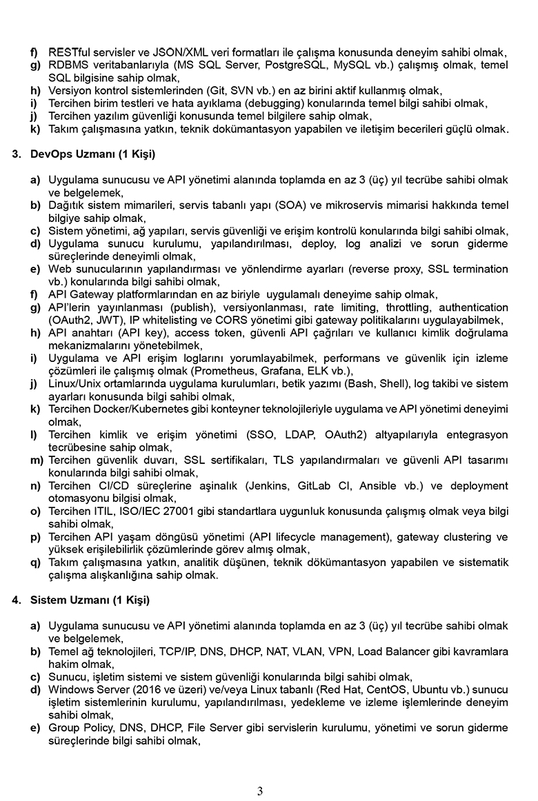 2026 Yılı Sözleşmeli Bilişim Personeli Alım Duyurusu 3