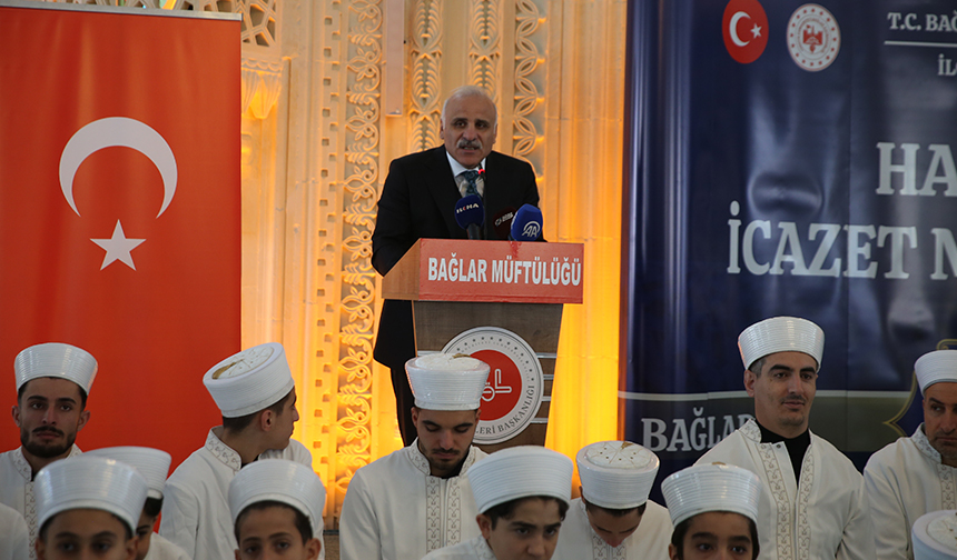 Bağlar’da 74 hafız icazet aldı