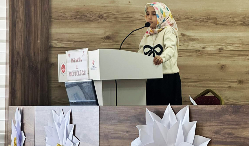 Minikler, mektuplarıyla Peygamber sevgisini anlattı