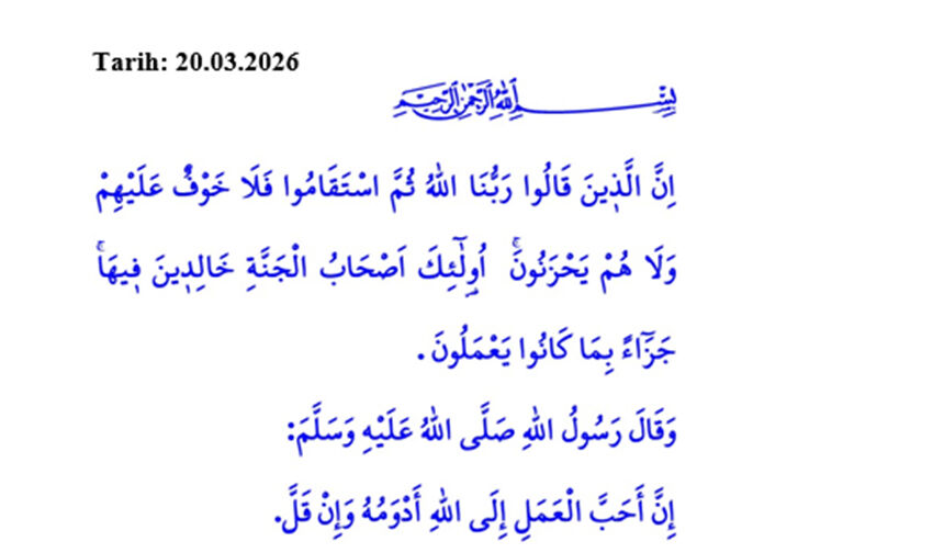 20 Mart Cuma Hutbesi 11