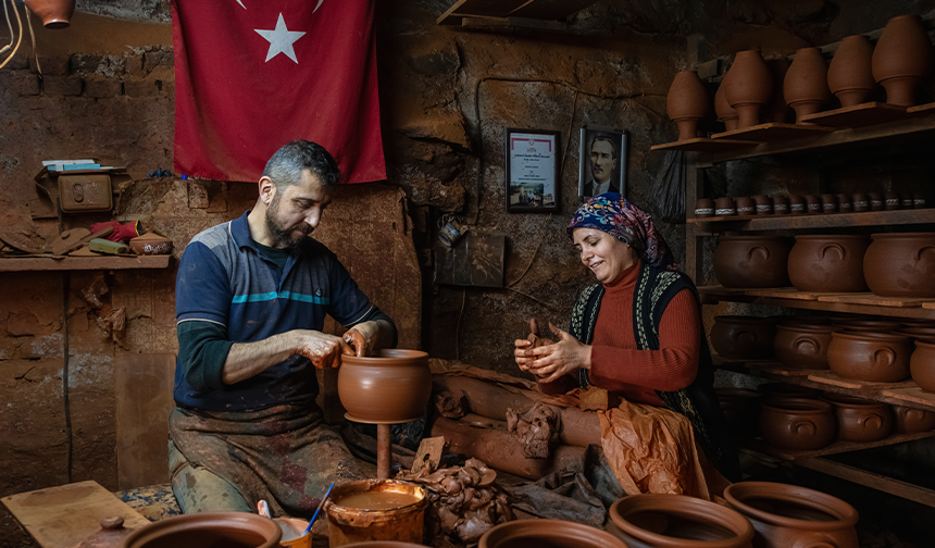 Karacasu’da çömlekçilik geleneği sürdürülüyor