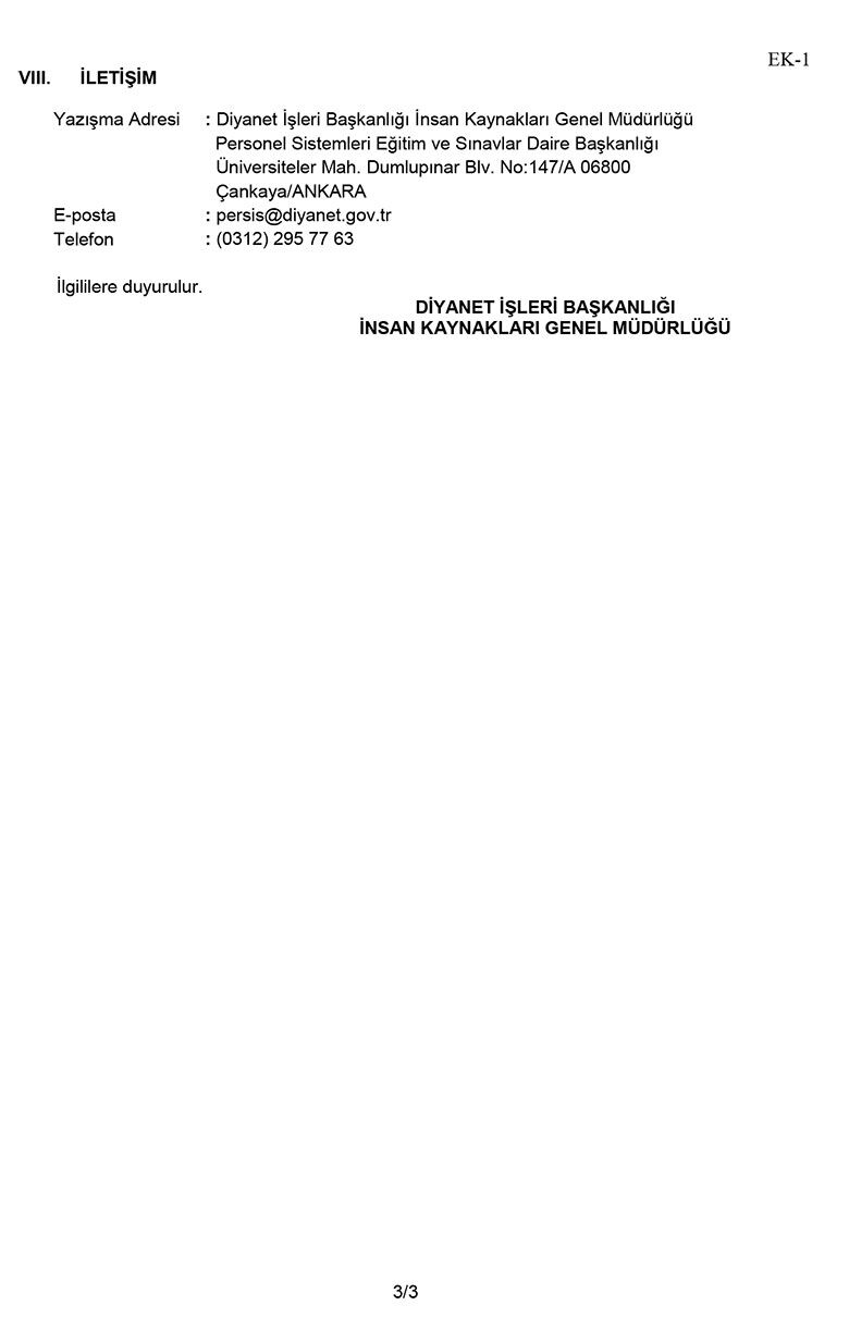 2026 Yılı Mushafları İnceleme Ve Kıraat Kurulu Üyeliği Sınavı 3