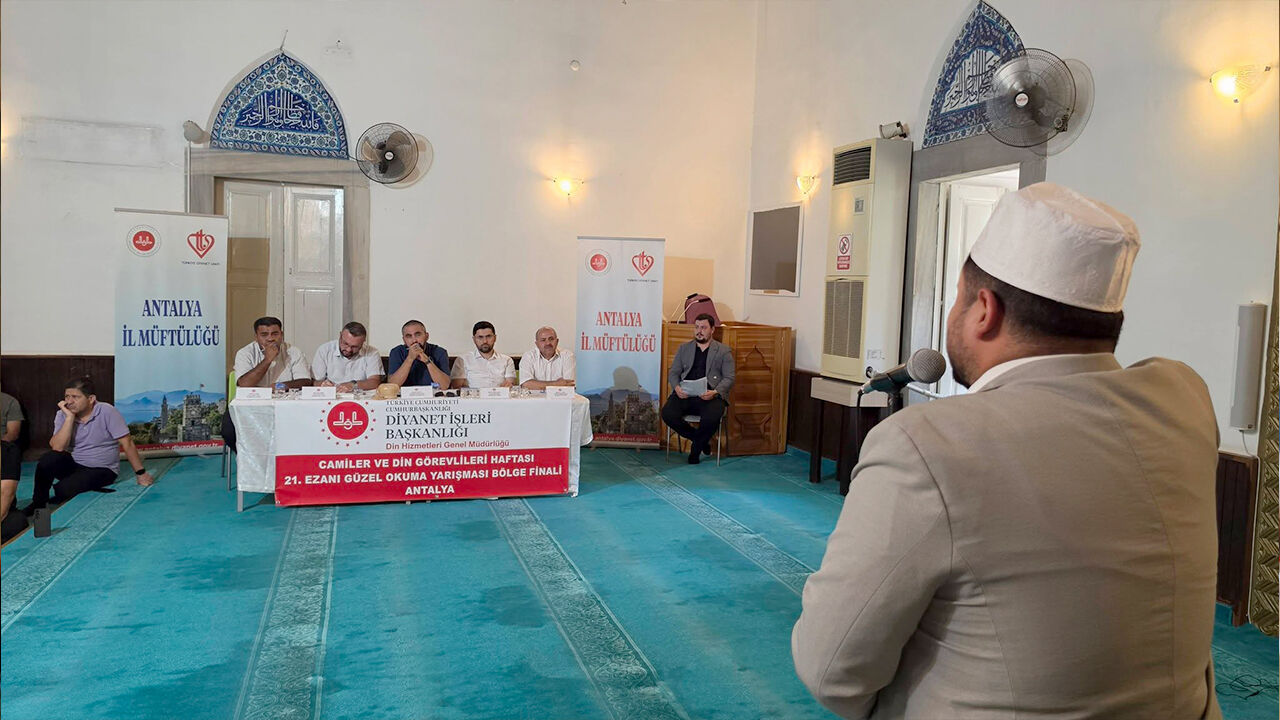 21. Ezanı Güzel Okuma Yarışması Bölge Finali Antalya’da Gerçekleştirildi