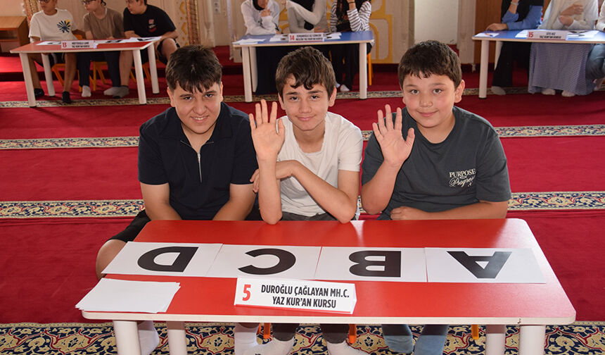 Yaz Kur'an Kursu Öğrencileri Hem Öğrendi Hem Yarıştı 11