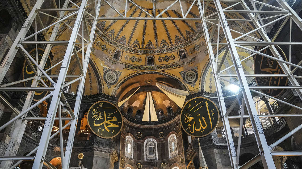 Ayasofya-i Kebir Cami-i Şerifi'nin restorasyonda yeni aşama