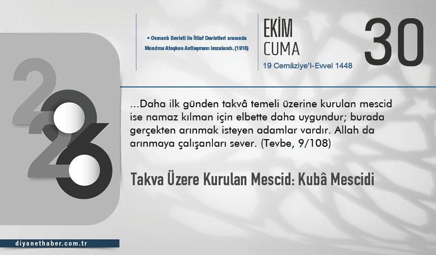 Takva Üzere Kurulan Mescid: Kubâ Mescidi