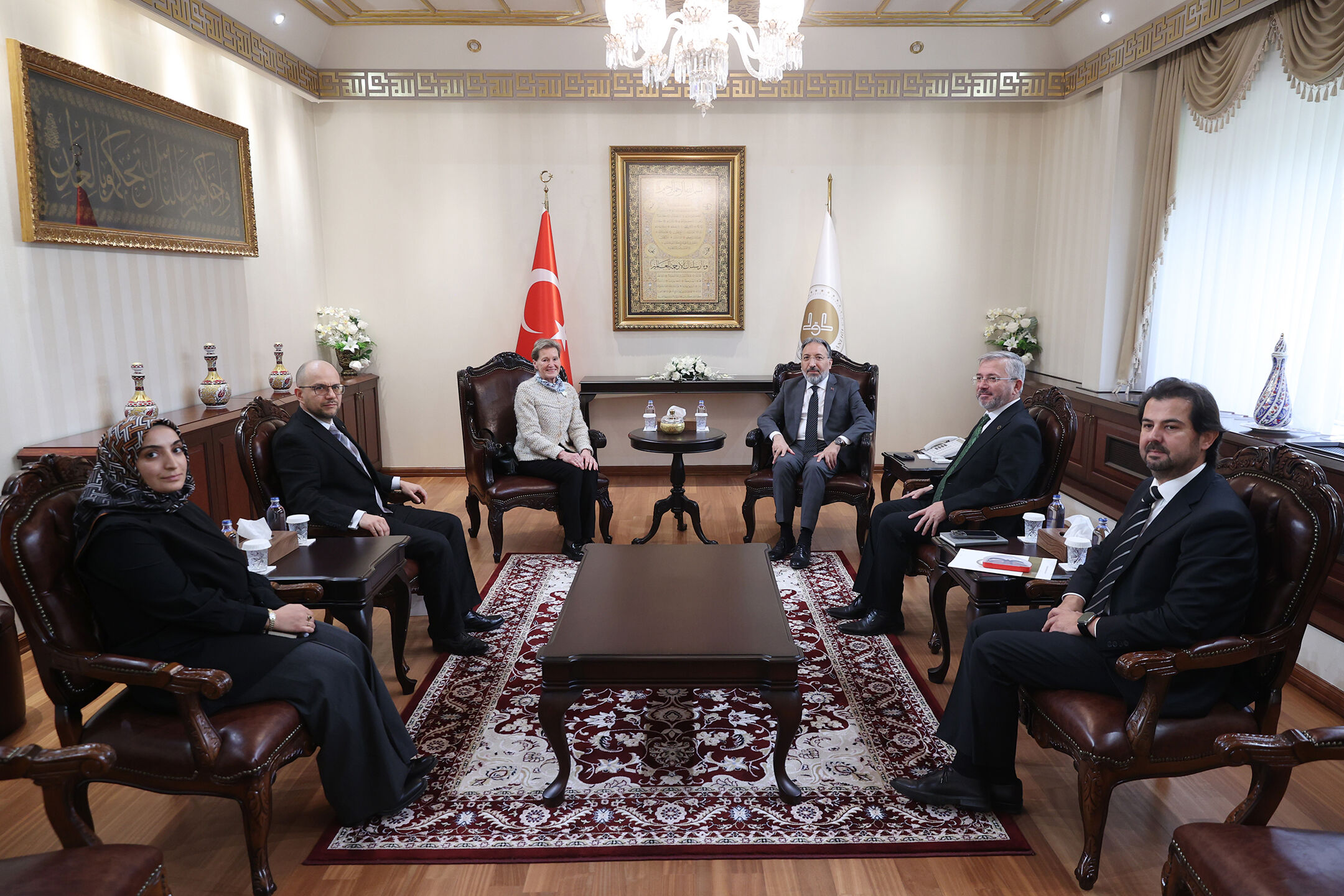 Diyanet İşleri Başkanı Arpaguş, Finlandiya İslam Cemaati Başkanı Bedrettin’i Kabul Etti (3)