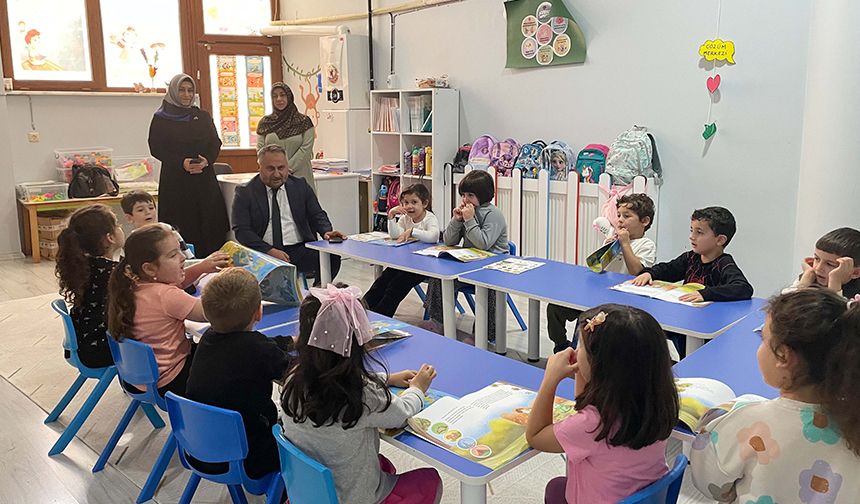 İl Müftüsü Okuş Minik Öğrencilerle Bir Araya Geldi 2
