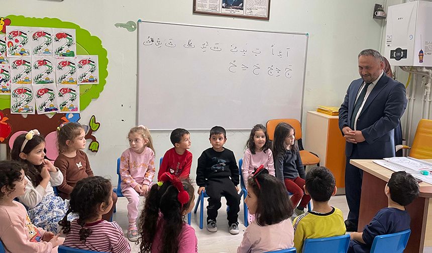 İl Müftüsü Okuş Minik Öğrencilerle Bir Araya Geldi 3