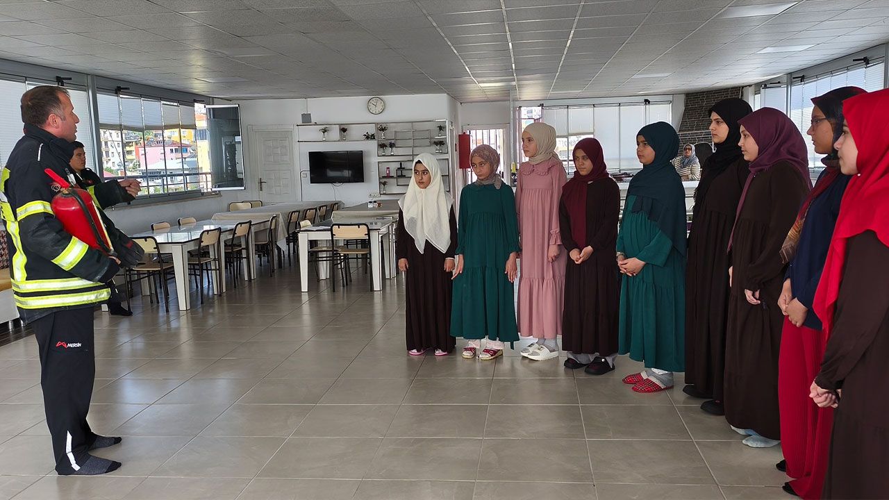 Mersin Anamur Kuran Kursunda Yangın Tatbikatı 2