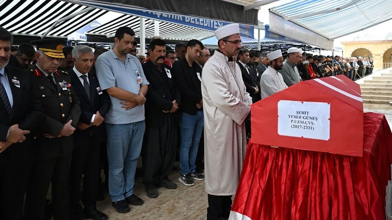 Görev sırasında şehit olan uzman çavuş Kahramanmaraş'ta ebediyete uğurlandı